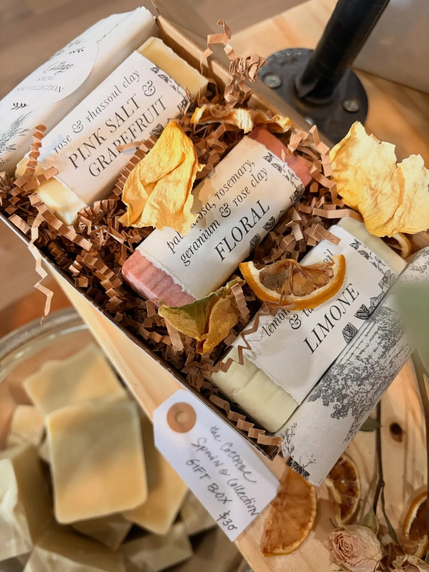 I dropped off a few of our Cottage Spring Soap Collection boxes @wildrootsherbalcare 🫧 the perfect gift (or for you!) #cleanliving #giftideas