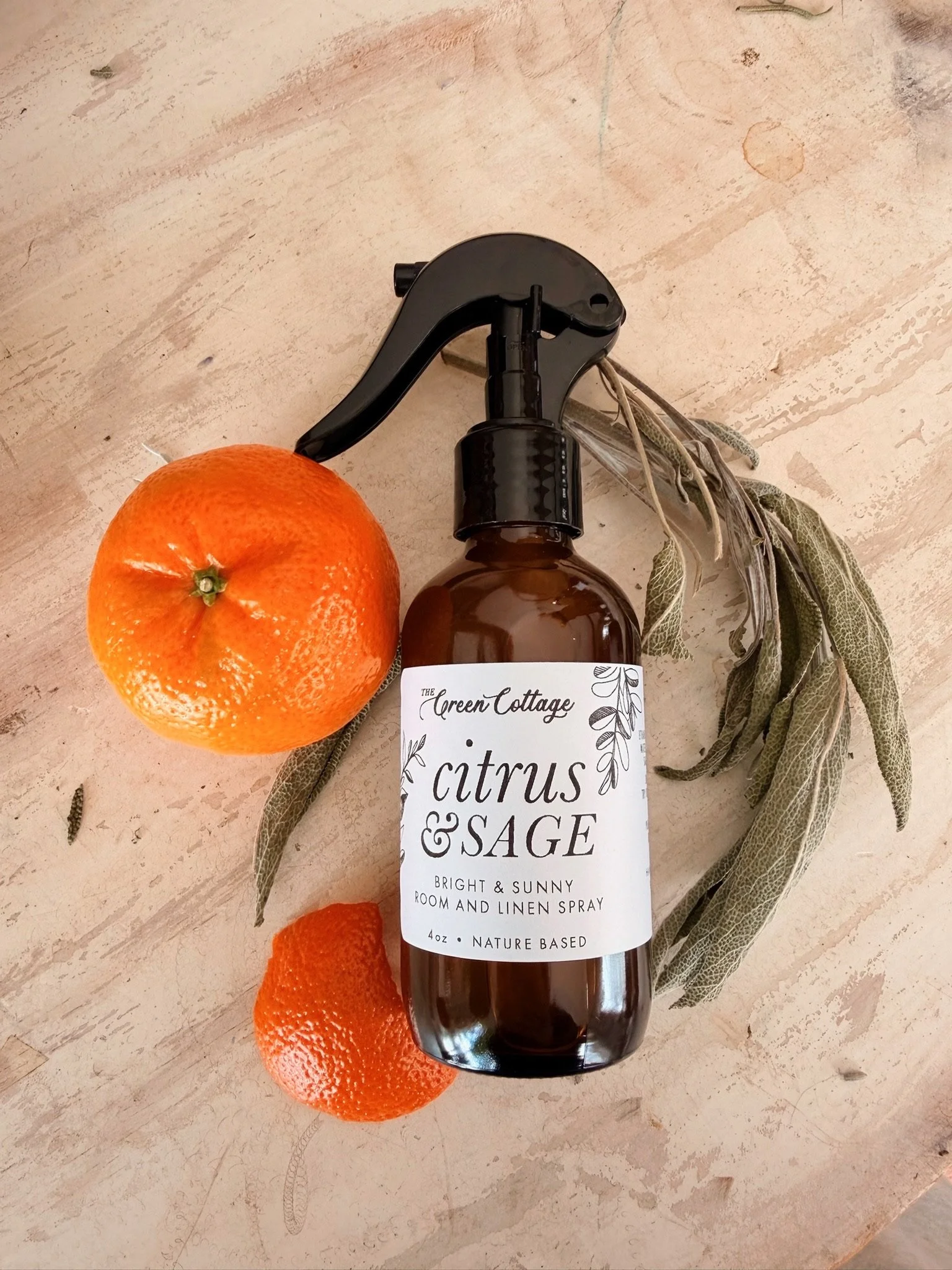 Citrus & Sage Room and Linen Spray | Essential Oil Home Spray