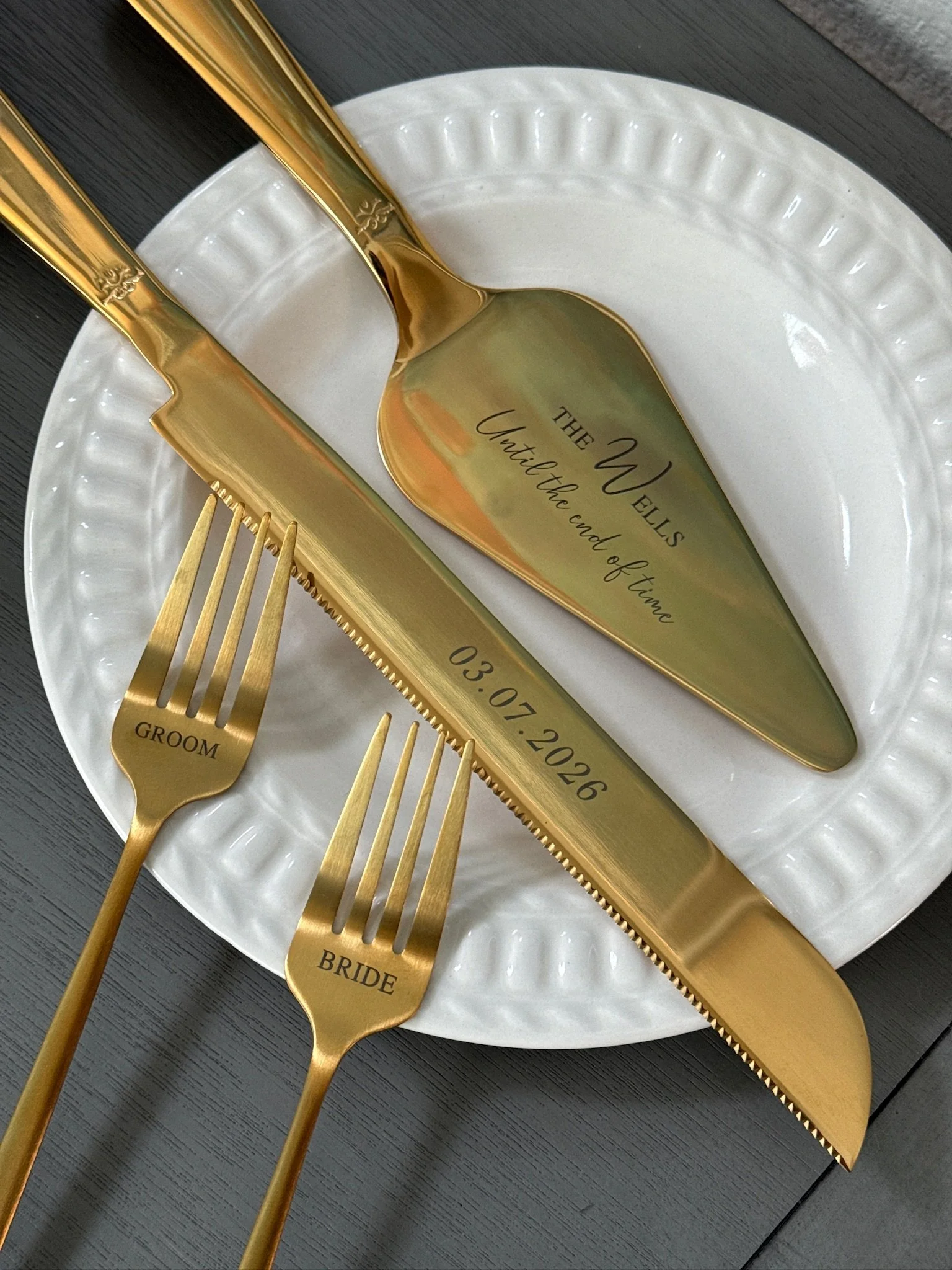 Wedding Cake Cutting Set