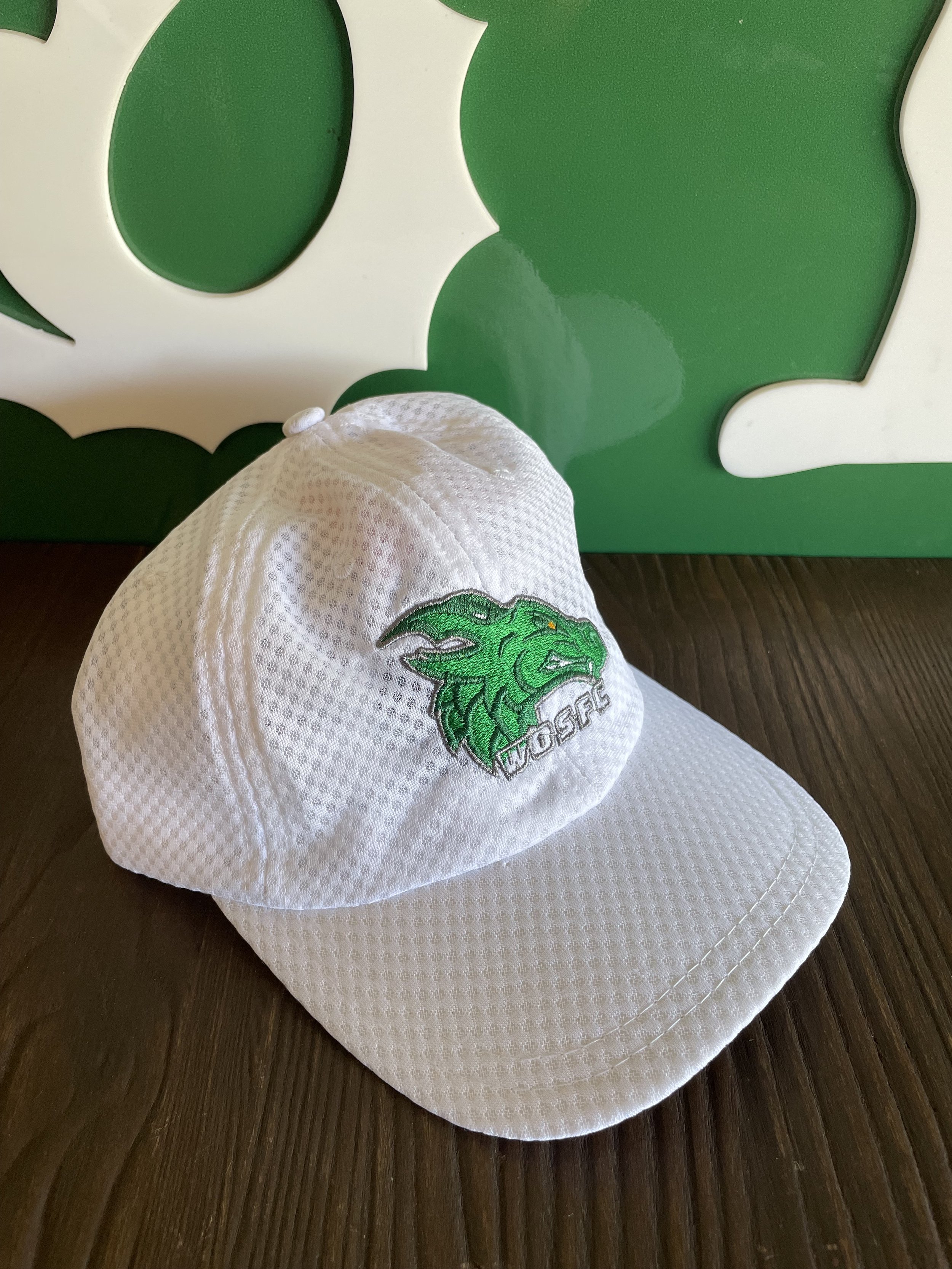 Dragons White Cap & Visor