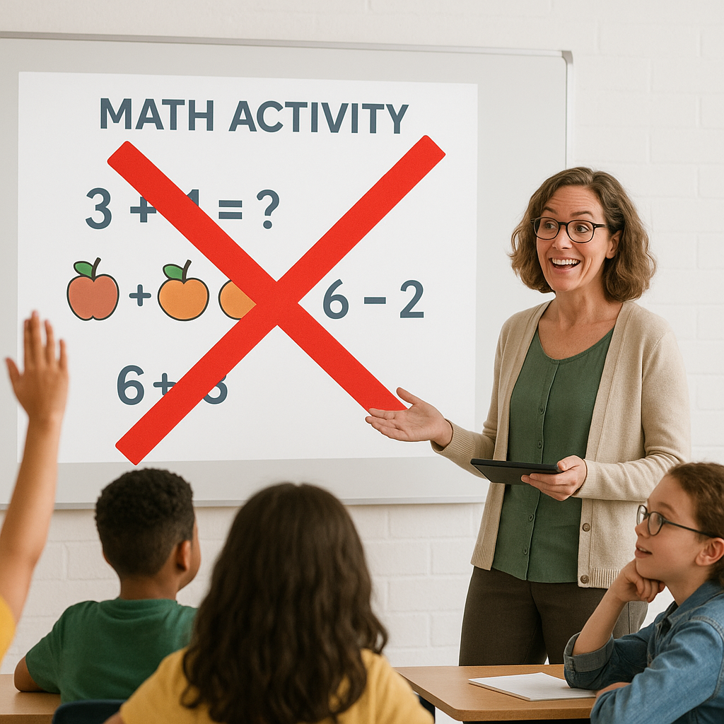 Student outcomes in mathematics will not improve if teachers are de-skilled through “teacher proofing” lessons