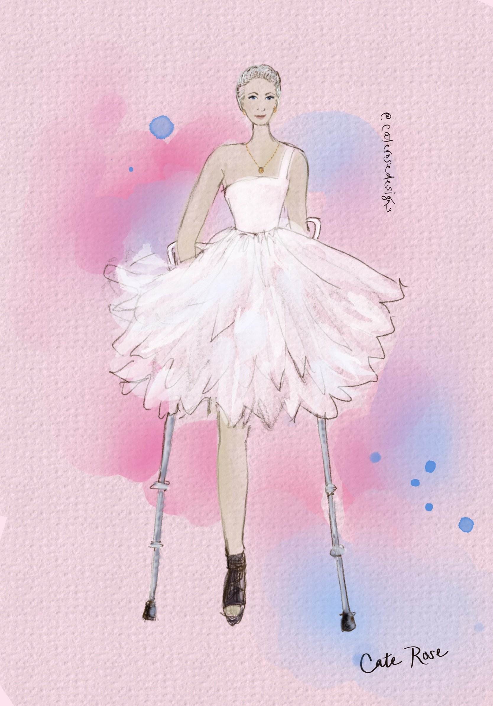 Diversity, strength and sheer beauty on the Paris catwalk in a floaty Fabio Perliod tutu dress ✨