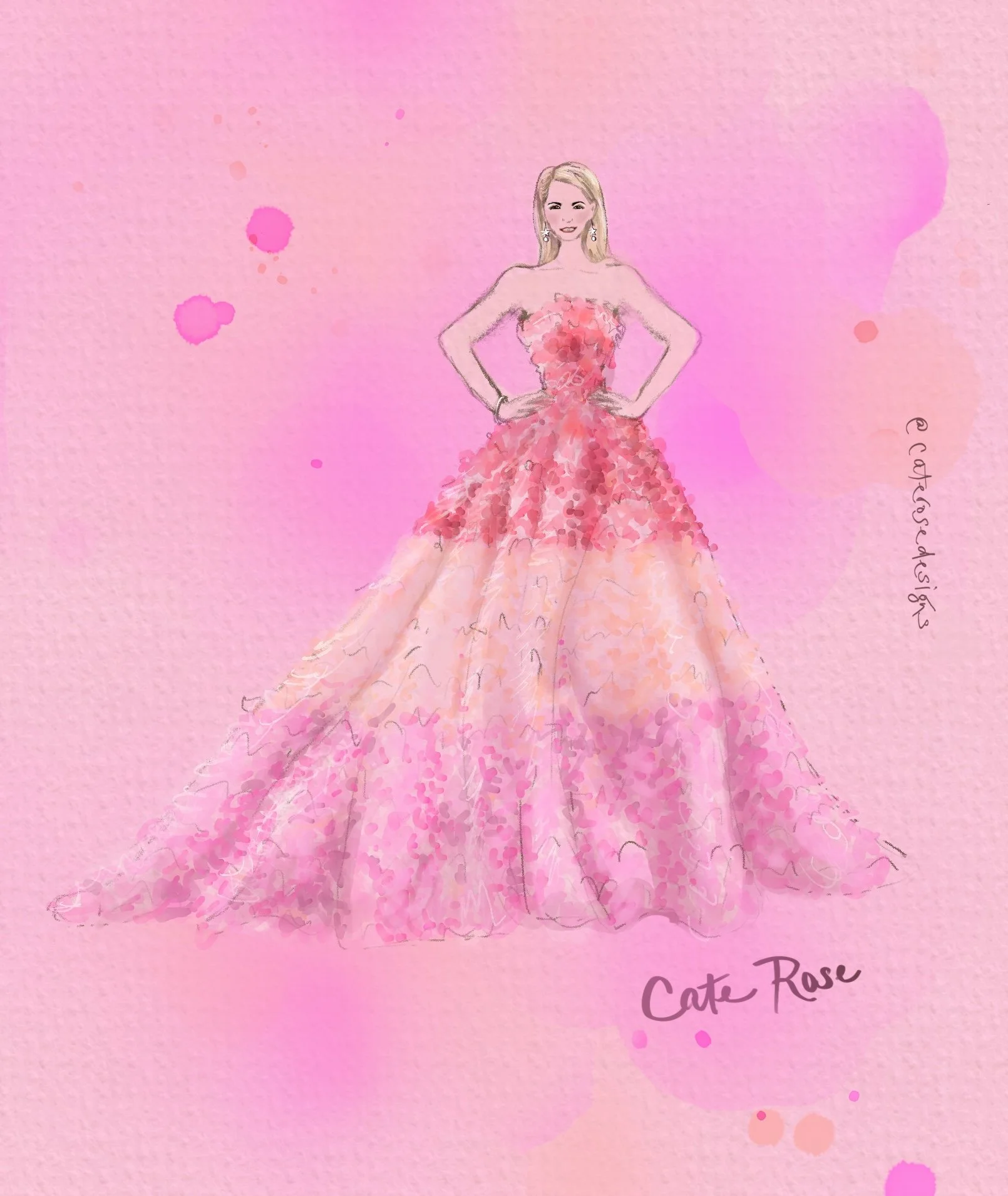 Jaimie Sortino created this amazing  confection -as sweet as pink fairy floss - to mark #frocktober how lucky was Hon Julie Bishop to get to model it 🌸  ovarian cancer, the silent killer of women, get your symptoms checked and double checked 🌸