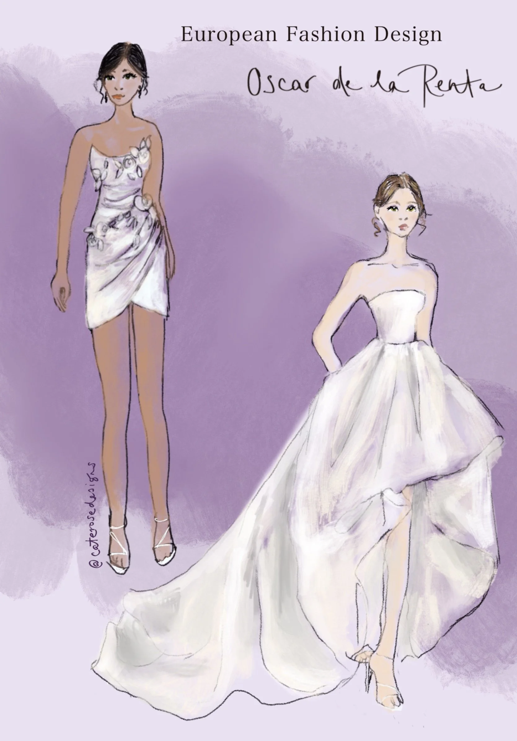 Bridal romance and fun by the amazing Oscar de la Renta
