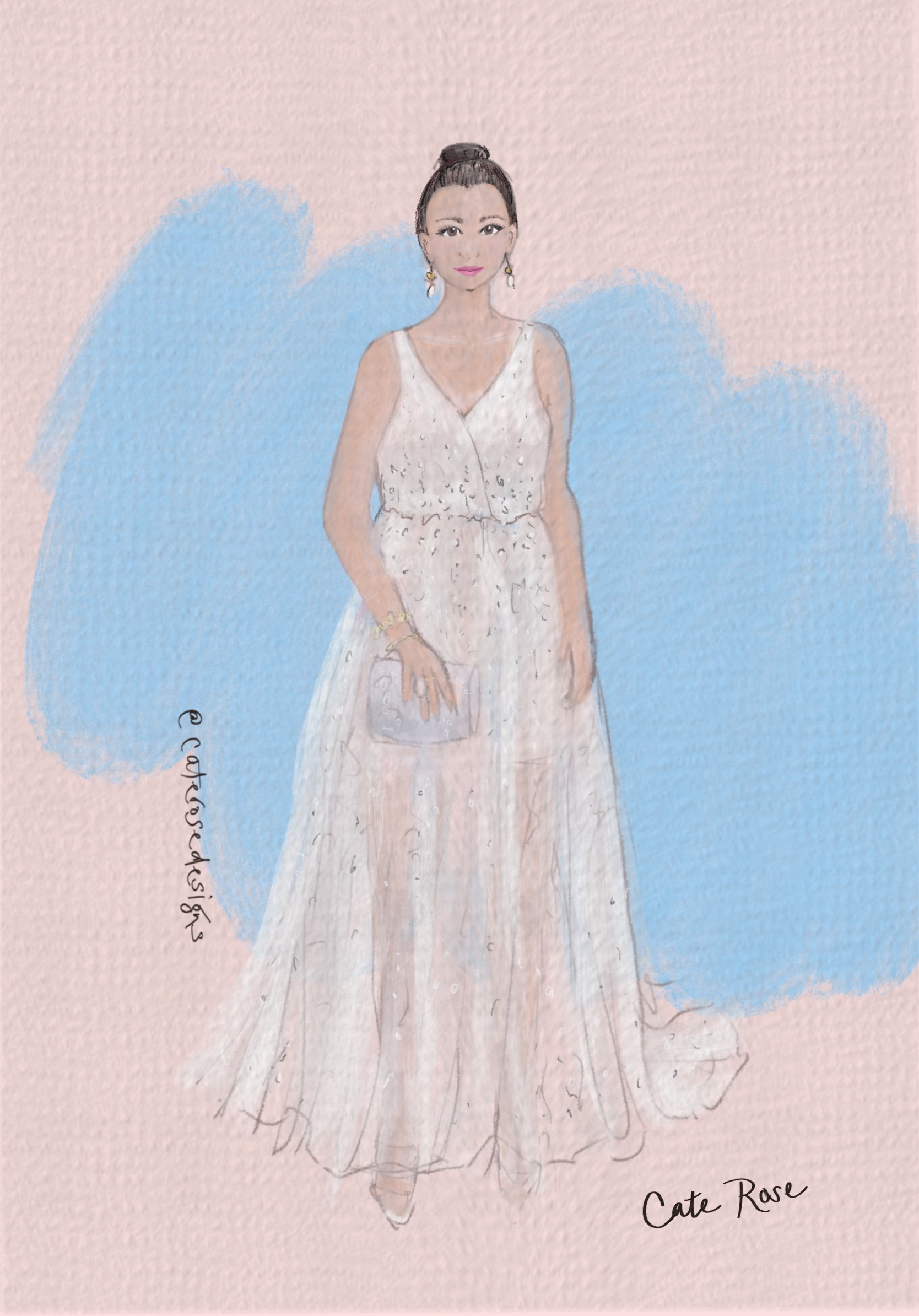 Beautiful Caitlin spotted in a magical creation at the Australian Brownlow Medal Awards in Perth 2021