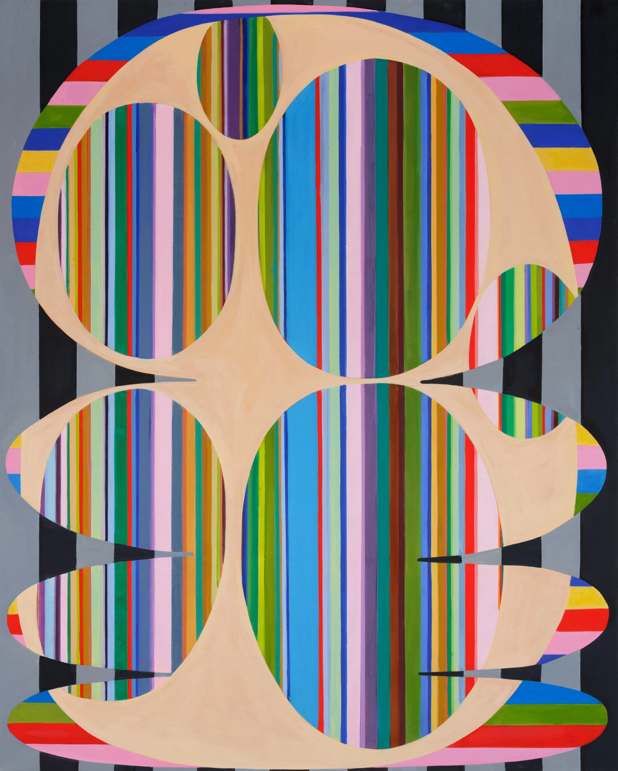 Pile Up, 2025, acrylic on canvas, 60"x 48"
