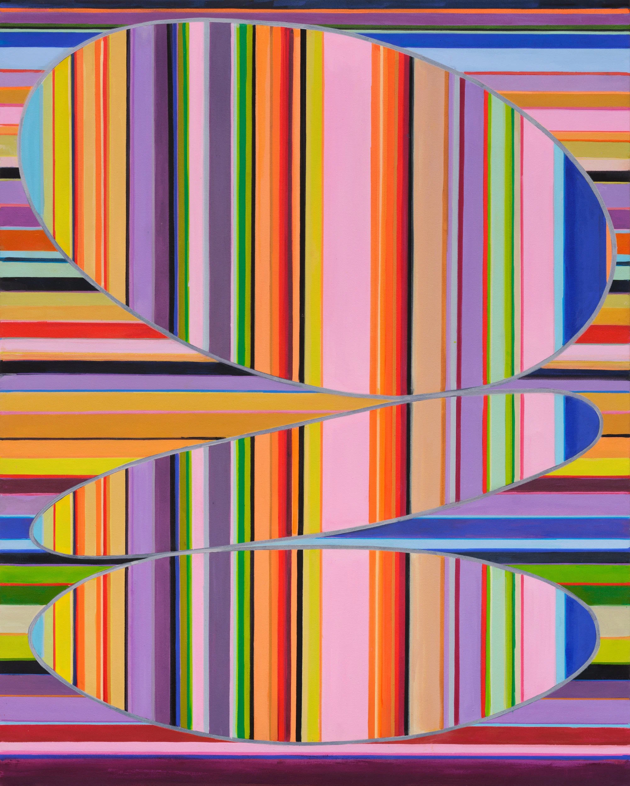 Stacked, 2026, acrylic on canvas, 60"x 48"
