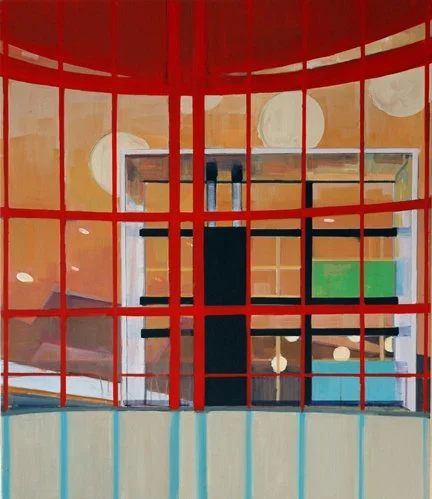 Spectacle/Study, 2007. Vinyl polymer on linen, 70 x 60cm. Private Collection.
