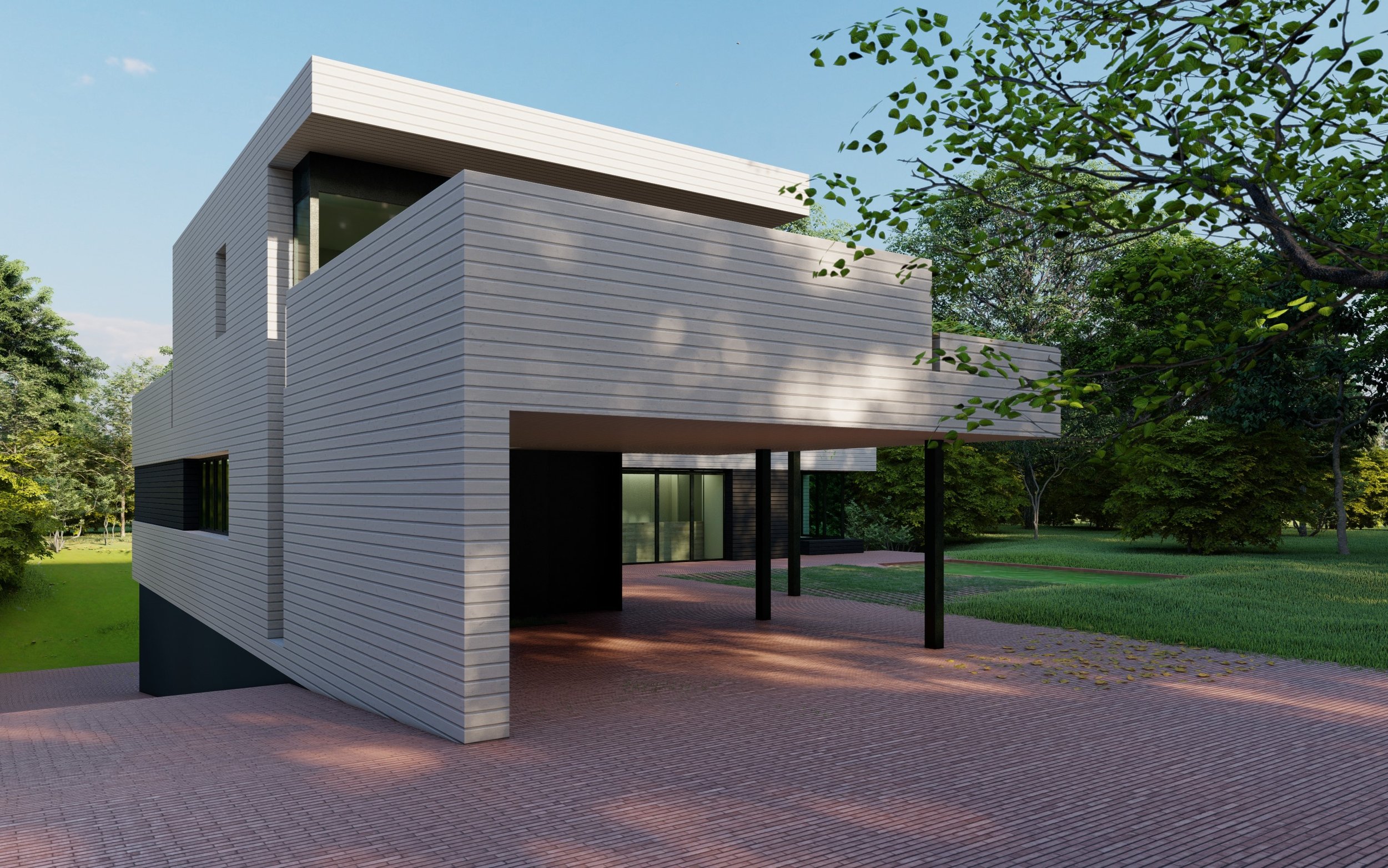 /ARQ bonetpazos.eu - P0-14 Vivienda unifamiliar - Render exterior 17
