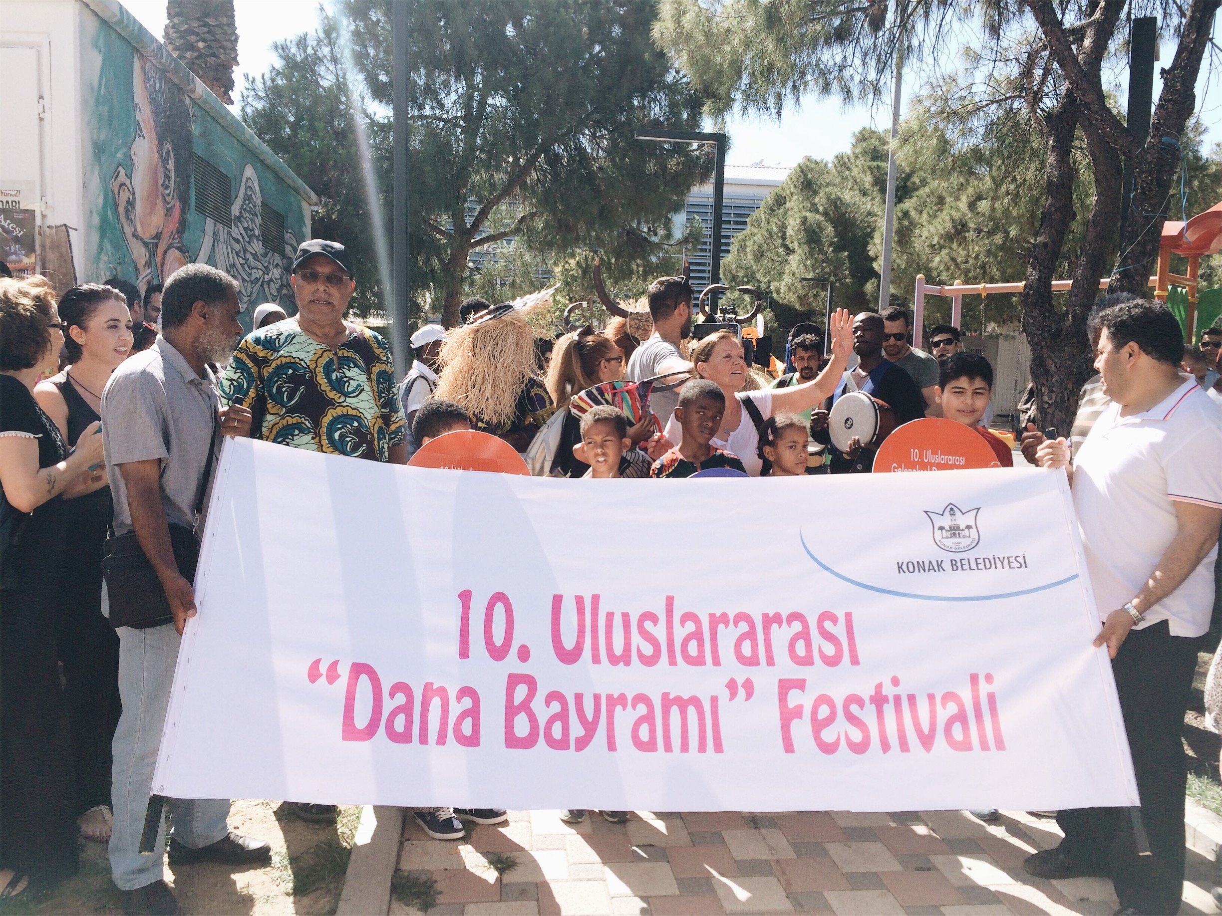 Banner from the annually held 10th International Dana Bayramı Festival