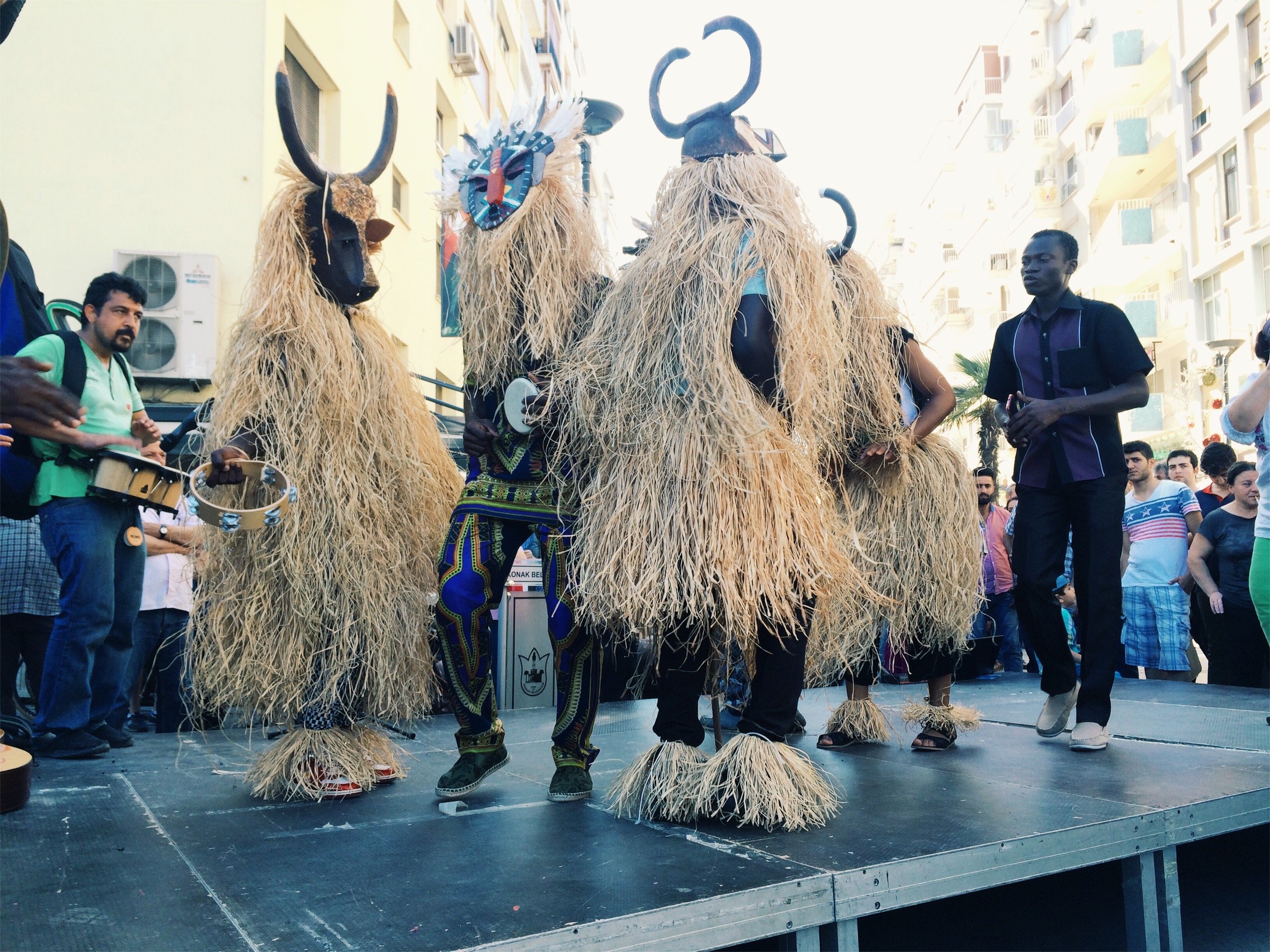Performance held on the first day of Dana Bayramı.