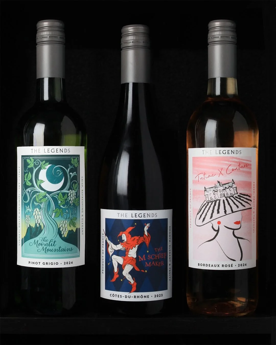 Every bottle has a story, and Barlow &amp; Co. helped bring them to life for The Legends; Spar&rsquo;s top-tier range of wines from legendary grapes and regions. 

In collaboration with Wine Art, every label features a bespoke illustration that captu