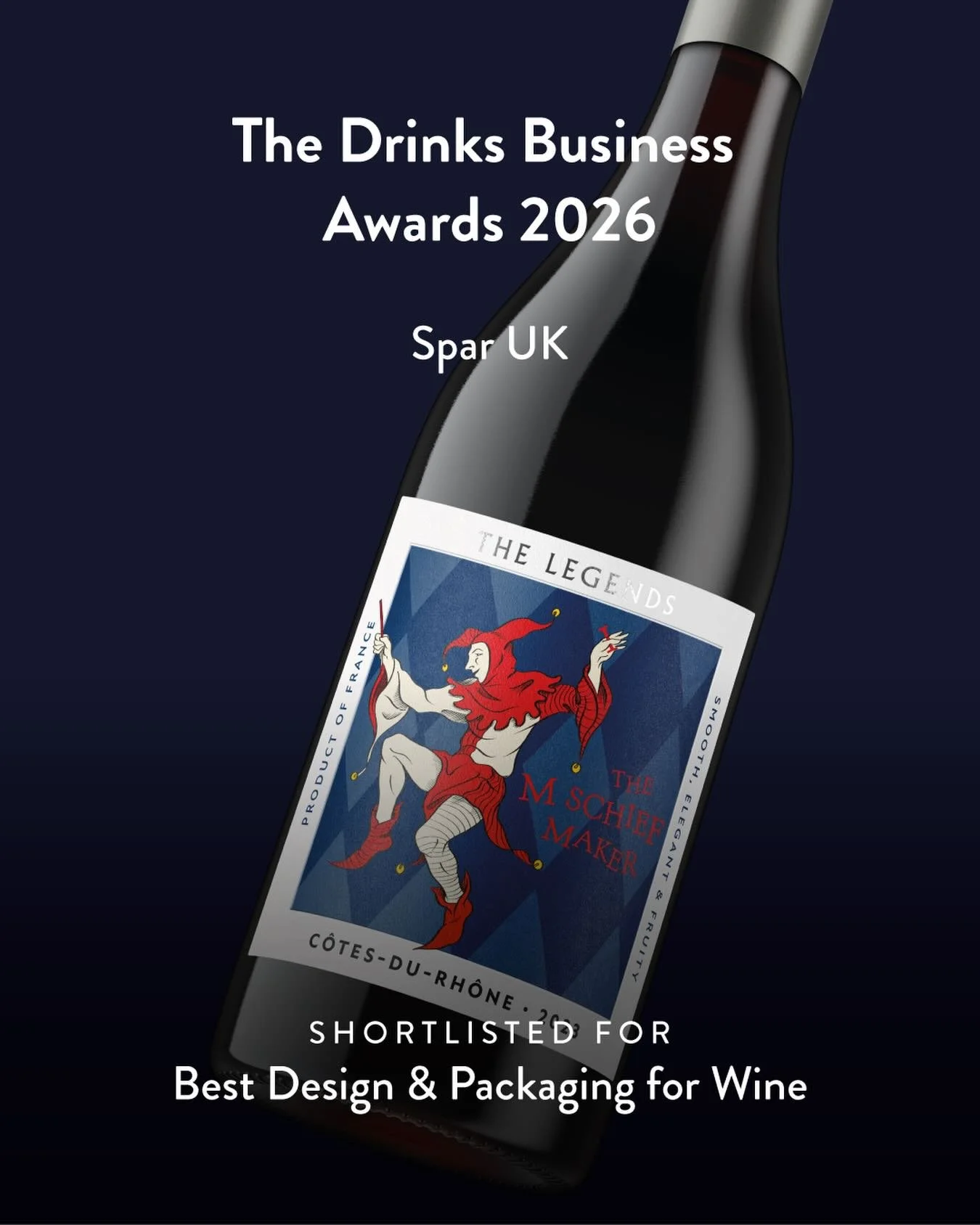 Every bottle has a story, and Barlow &amp; Co. helped bring them to life for The Legends. Spar&rsquo;s top-tier range of wines from legendary grapes and regions has been shortlisted for Best Design &amp; Packaging for Wine at the Drinks Business Awar