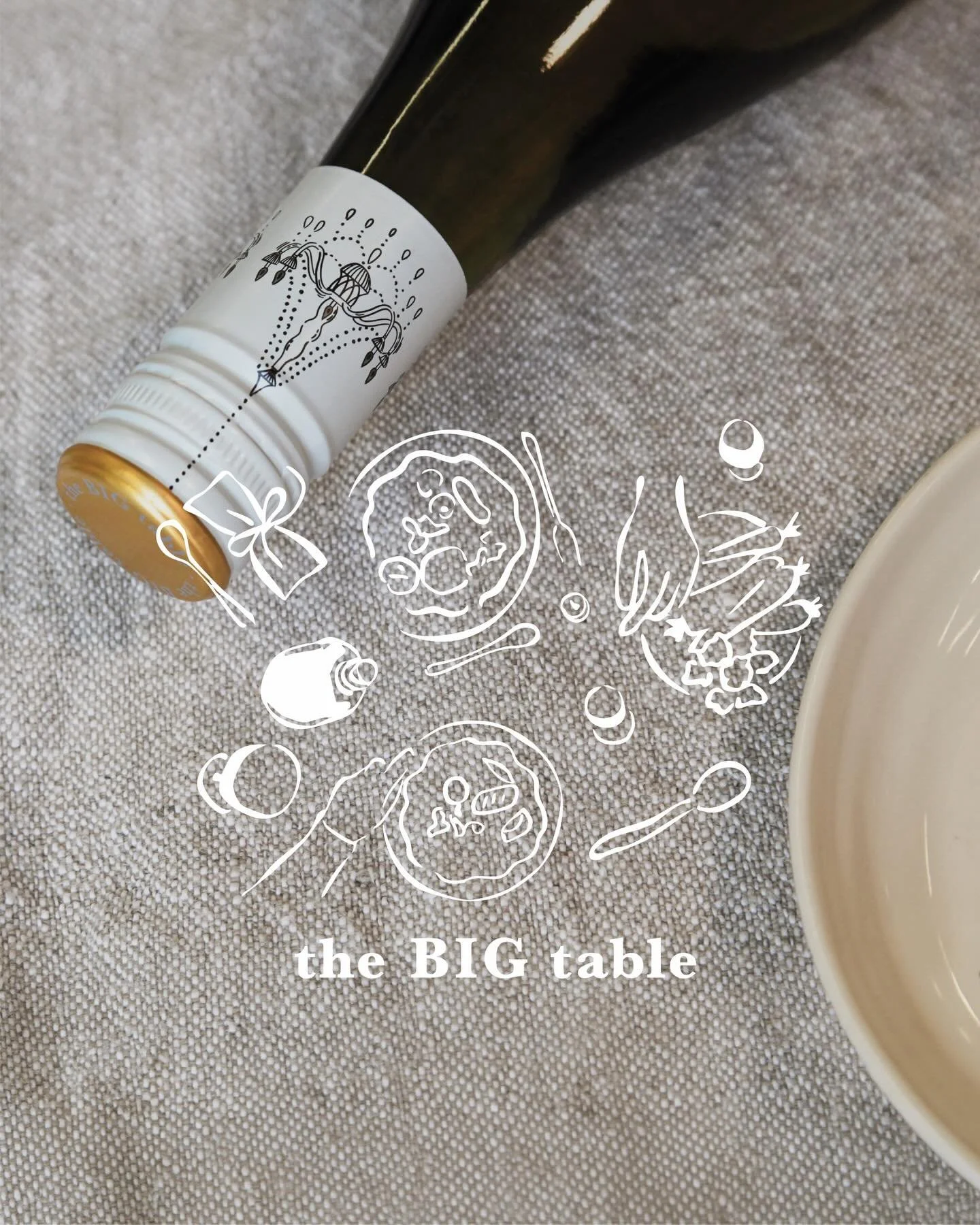 Barlow &amp; Co. created the brand name and packaging for The Big Table, a new Californian Chardonnay from @marksandspencerfood that is inspired by the simple pleasure of good food and wine.
&nbsp;
The name reflects those shared moments around the di