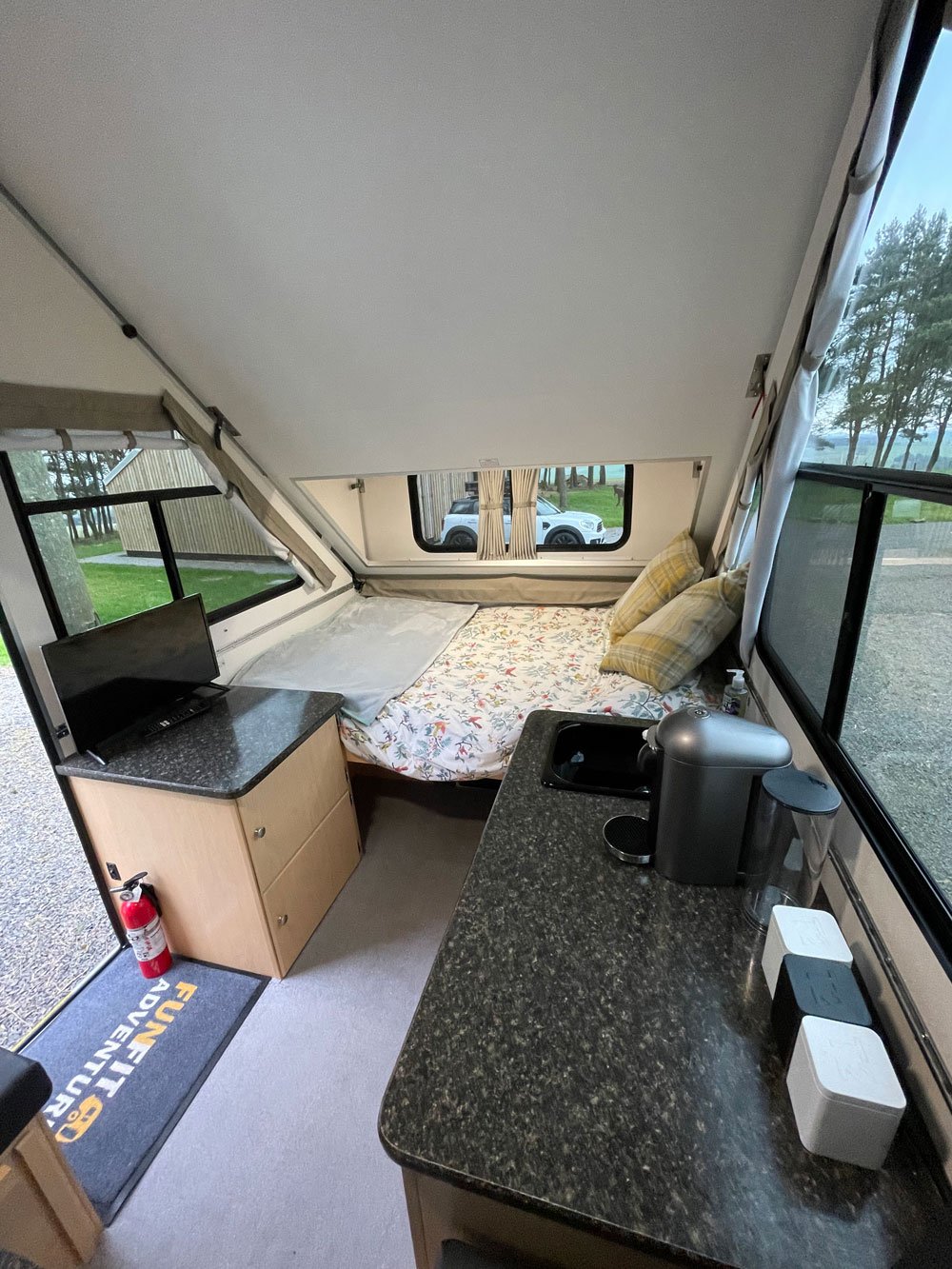 Teardrop Caravan Interior - Aliner Camper