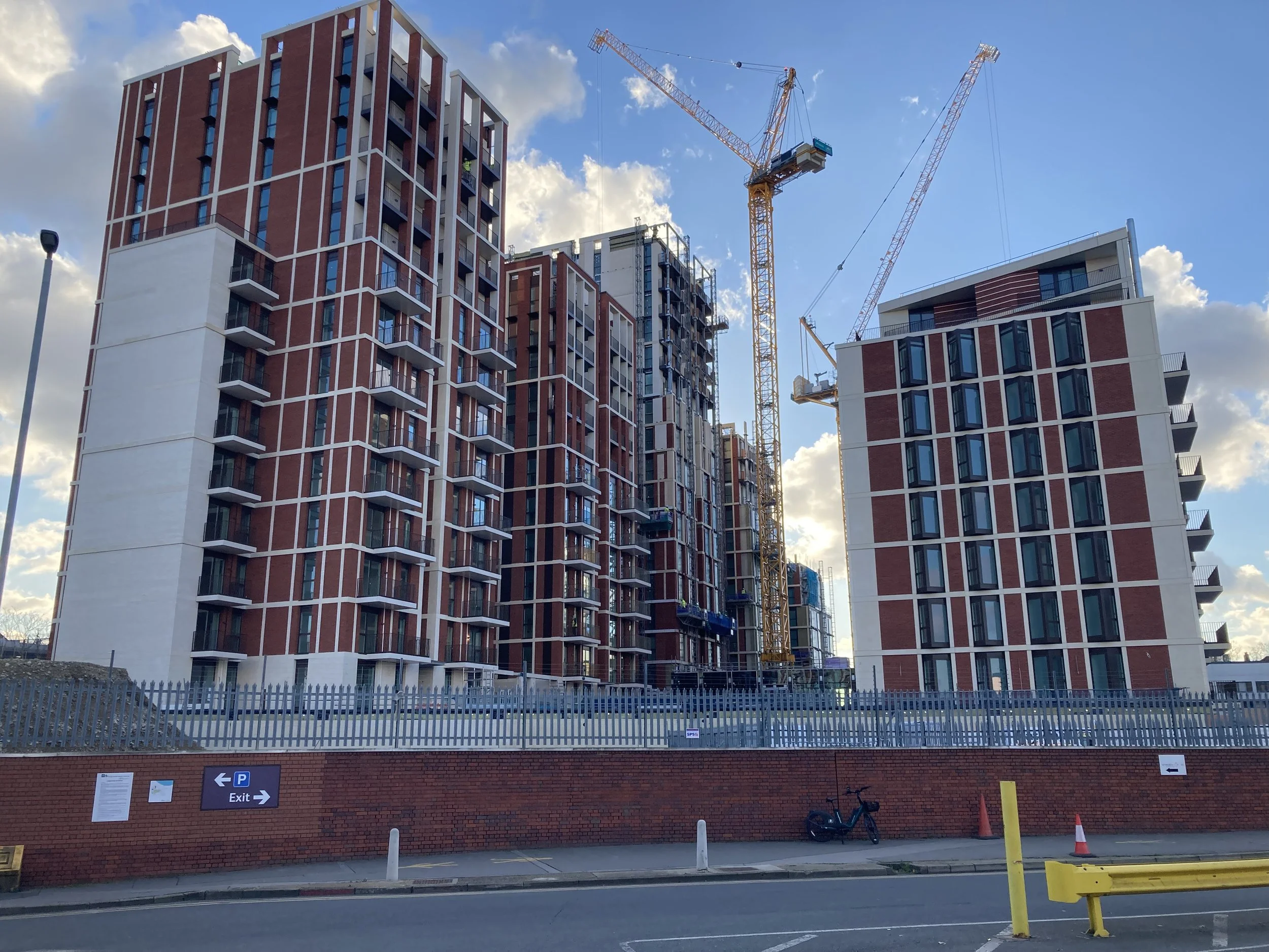 View of site from New Covent Garden (December 2022)