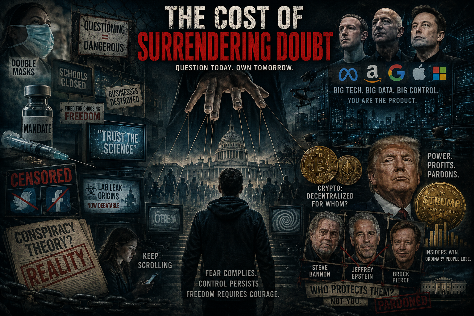 The Cost of Surrendering Doubt&nbsp; &amp; The Great American Grift: Covid, Agriculture, Crypto, and Media