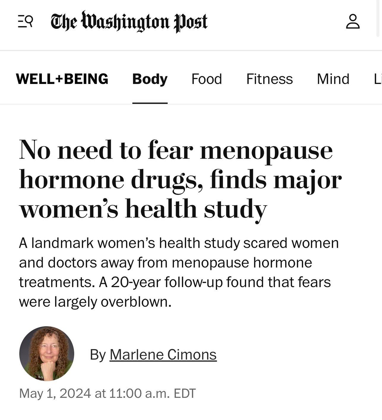 📢 Spread the word!⁠
⁠
More evidence that the benefits of hormone therapy for the treatment of menopause symptoms outweigh the risks. 🌟⁠
⁠
This is the conclusion of an analysis based on 2 decades of follow-up data from the landmark Women&rsquo;s Hea