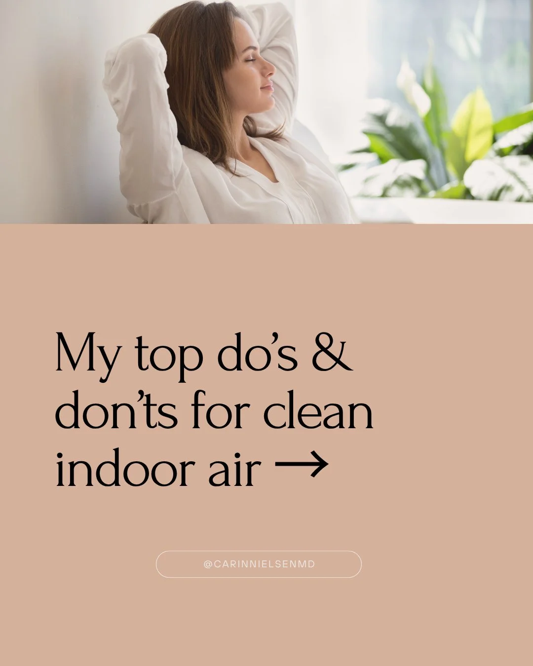 Swipe through the slides for my do&rsquo;s and don&rsquo;ts when it comes to indoor air quality 🏠⁠
⁠
Let me know in the comments: ⁠
⁠
Which of these surprised you most? ⁠