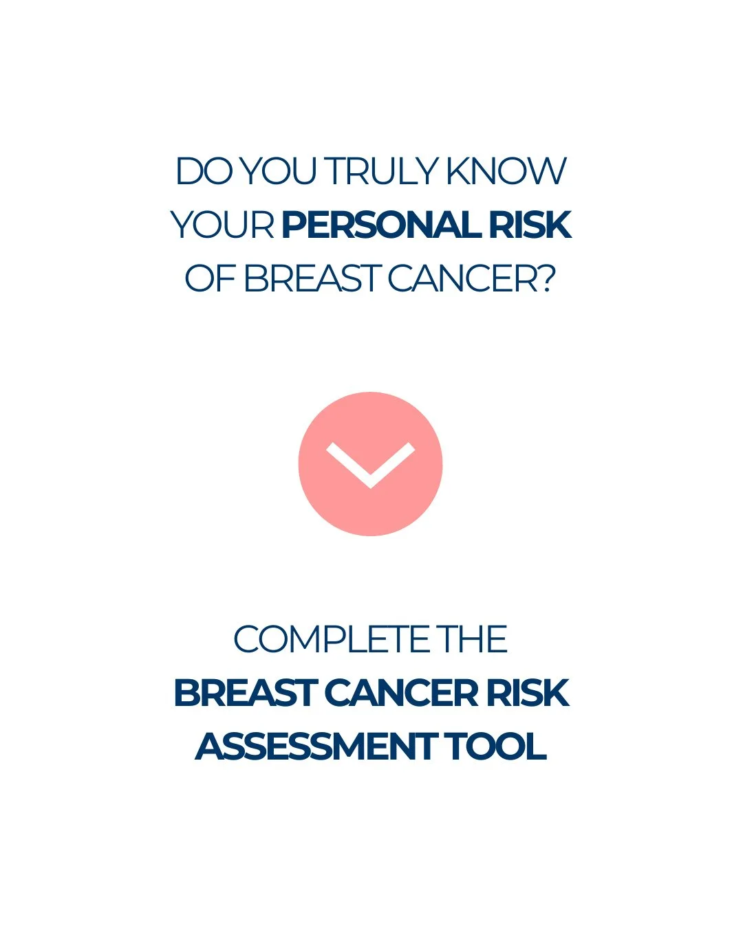 Think you&rsquo;re low risk for breast cancer? You might want to double-check.⁠
⁠
October is Breast Cancer Awareness Month - and while the pink ribbons are everywhere, awareness alone isn't enough. It's time to get proactive by knowing your own perso
