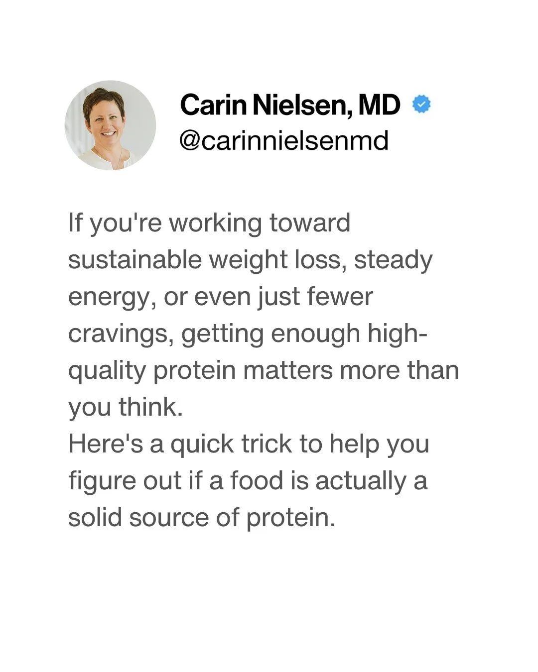 Trying to eat healthier in the new year? Let&rsquo;s talk PROTEIN - because not all protein is created equal.⁠
⁠
If you're working toward sustainable weight loss, steady energy, or even just fewer cravings, getting enough high-quality protein matters