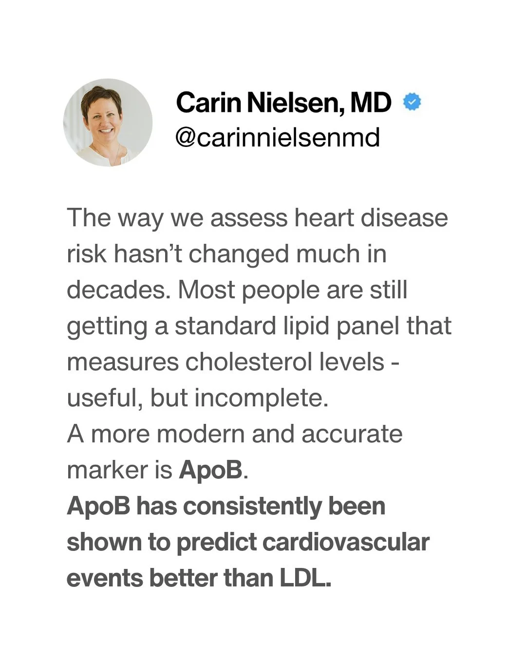 🫀 It&rsquo;s time to rethink how we screen for heart disease.⁠
A standard lipid panel just isn&rsquo;t enough.⁠
⁠
🧬 Atherosclerosis is particle-driven.⁠
⁠
Plaque forms when lipoprotein particles (LDL, VLDL remnants, IDL, Lp(a)) enter the arterial w
