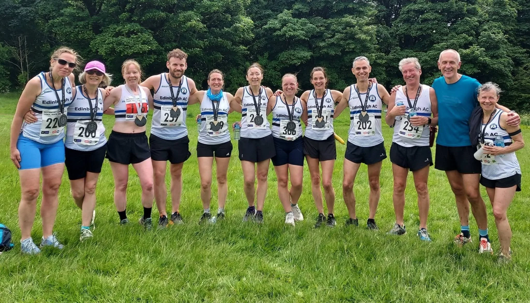Medals at the East Trail Race