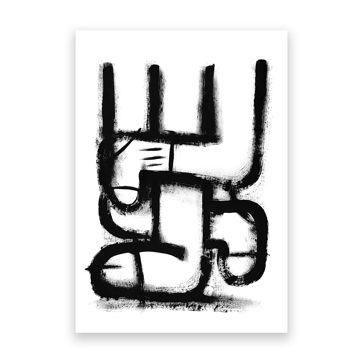 Long legs, 100 x 70mm, Acrylic on paper. US$450.00.-
