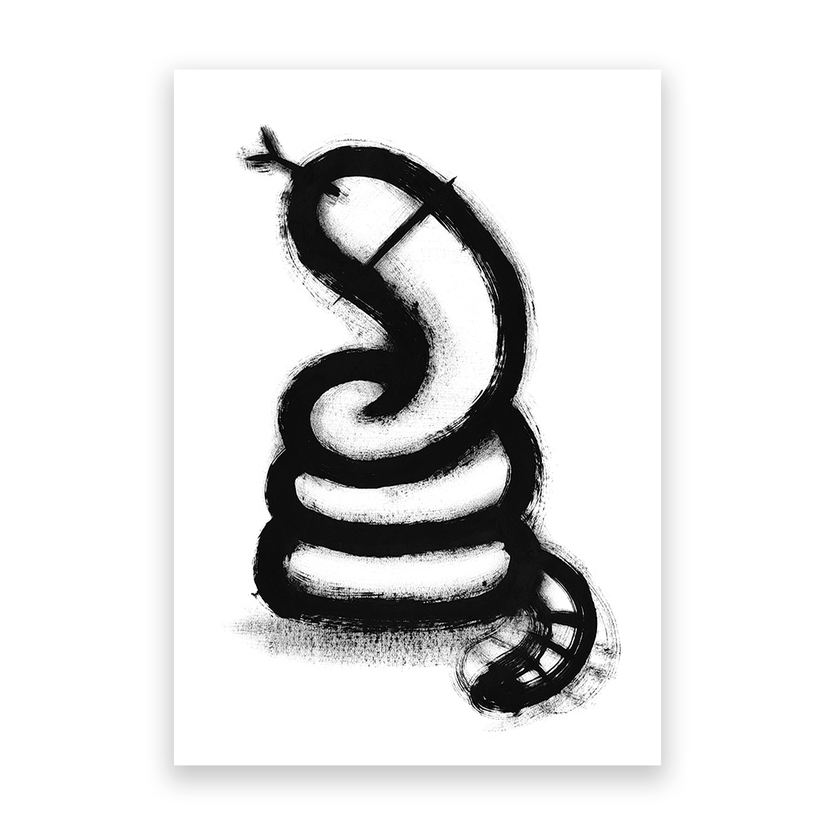 Snake II, 100 x 70mm, Acrylic on paper. US$450.00.-
