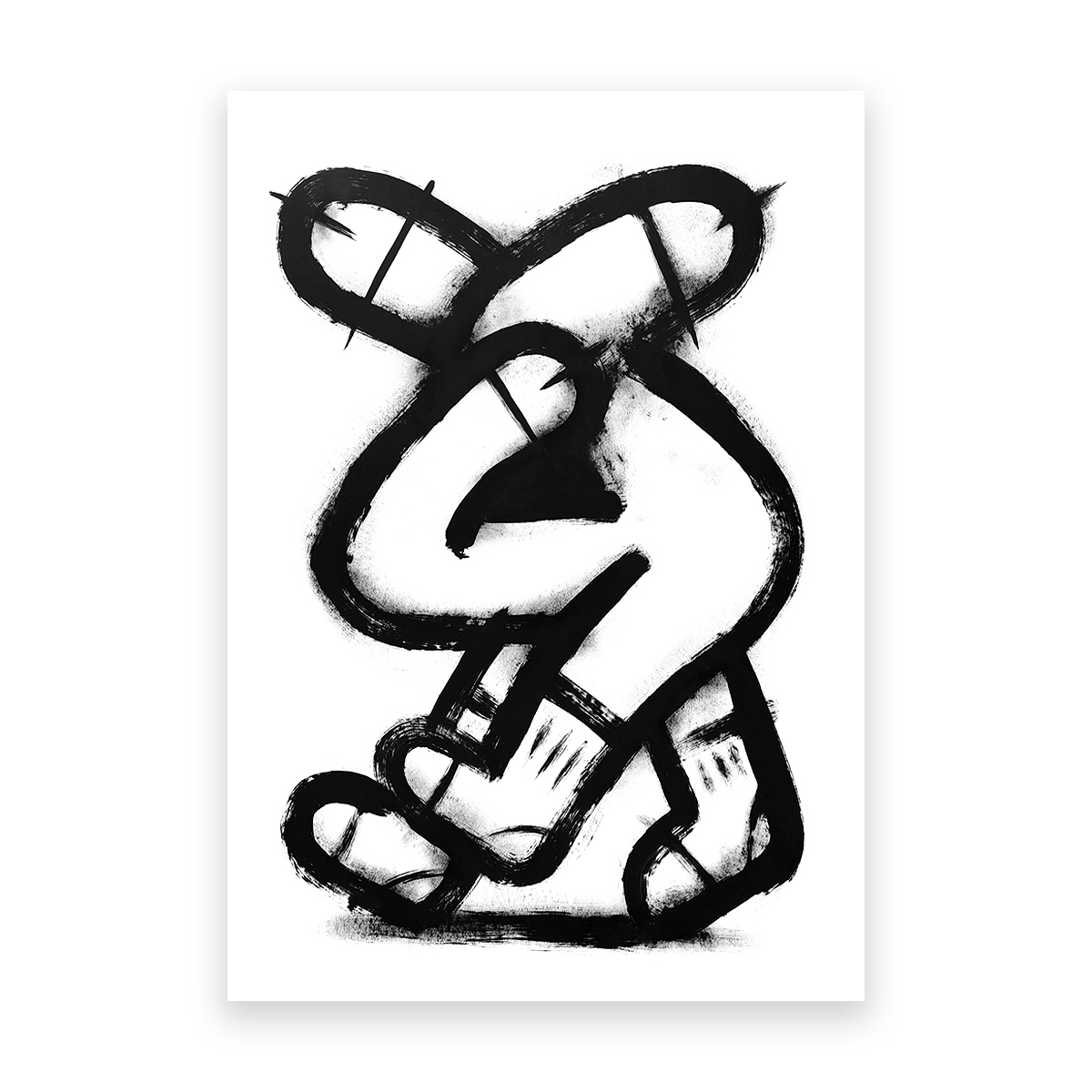 Monstruo, 100 x 70mm, Acrylic on paper. 
US$450.00.-
