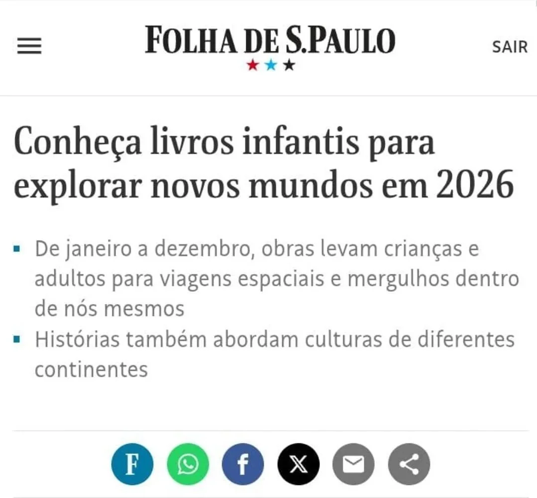 Que bom terminar o ano vendo "Para ver um drag&atilde;o", de Carla Kinzo e Victoria Hattori, e "O muro no fim do mundo", de Fernandoapires, entre os livros indicados por Bruno Molinero para ler em 2026. 

Boas festas!