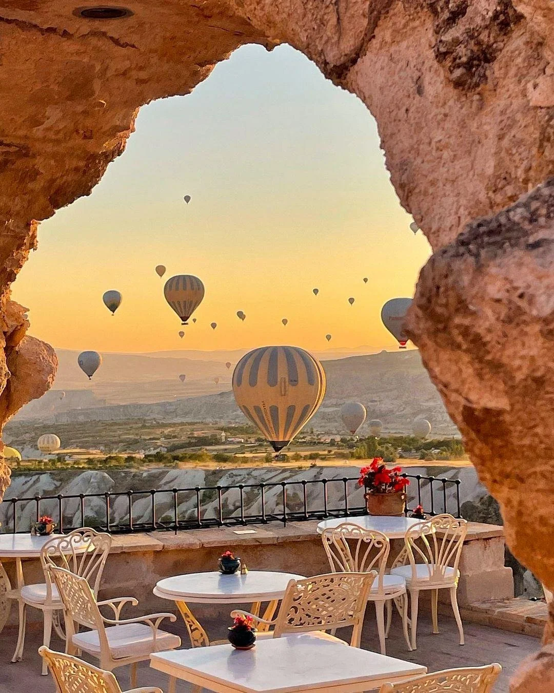 Where else can you watch hot air balloons rise from a 2,000-year-old cave?

The answer? Nowhere.

Carved into the ancient hills of Cappadocia, T&uuml;rkiye, Museum Hotel offers a front-row seat to one of the world&rsquo;s most iconic sunrises - ballo