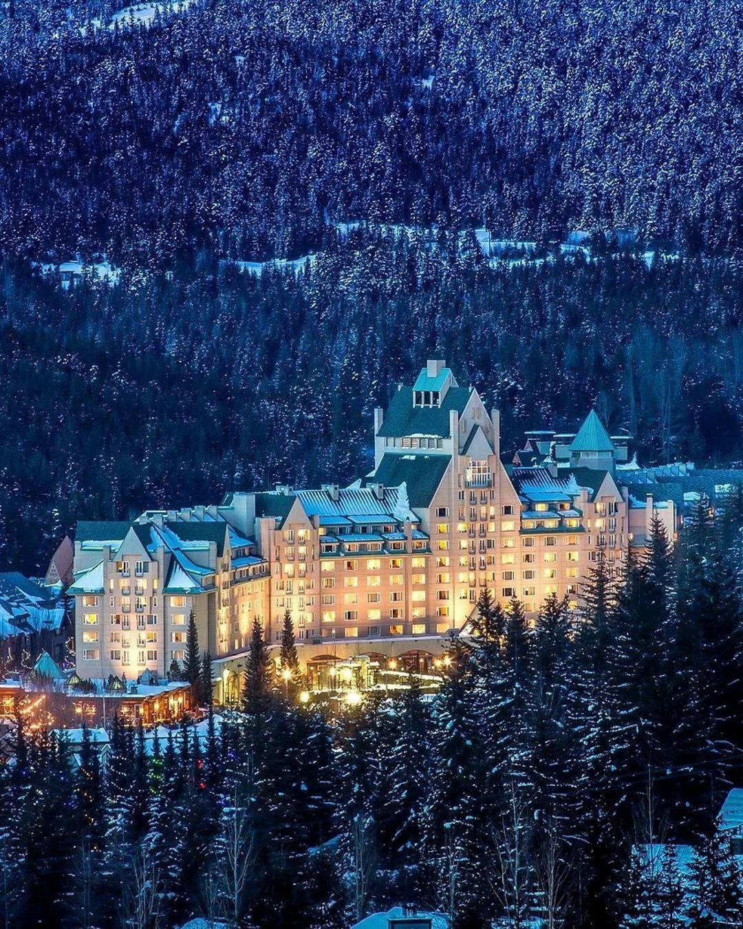 Whistler looks good in every season, but winter is when it truly shines.

Fairmont Chateau Whistler delivers ski-in/ski-out access, slope-view suites, and roaring fires that make apr&egrave;s feel like a reward. I'll line up your spa appointments, yo