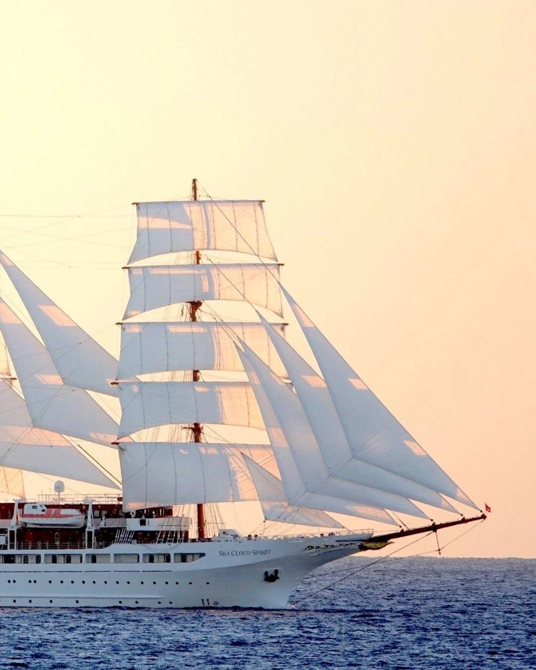 Not every cruise ship towers over the horizon. Some glide with sails.

Sea Cloud Cruises is as close as it gets to traveling on a private yacht, only with the history and drama of a full-rigged windjammer. Cabins are lined with polished wood, dinners