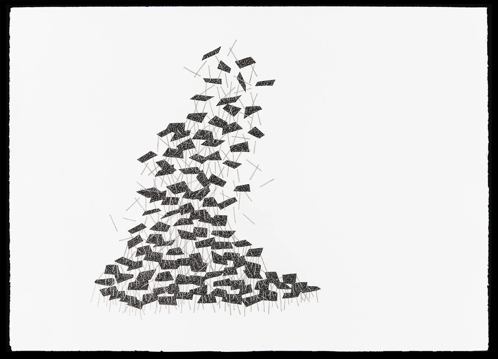 Cities & The Sky #1, pen on paper