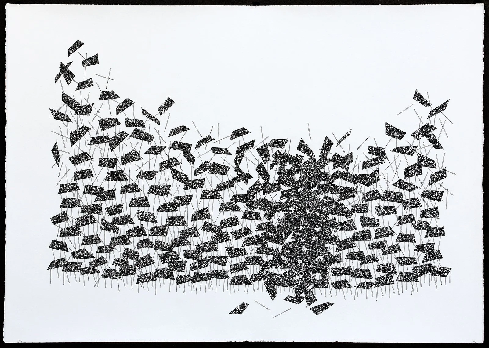 Cities & The Sky #5, pen and paper
