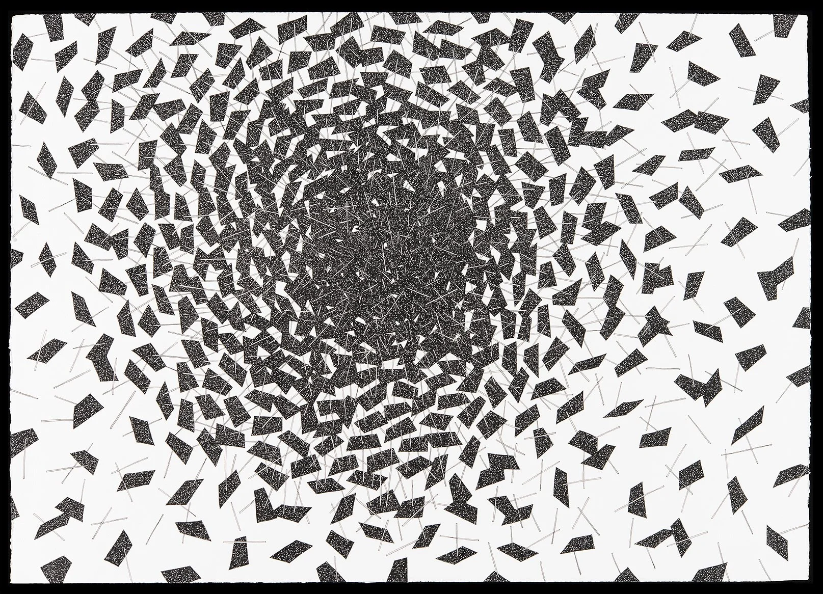 Cities & The Sky #2, pen on paper