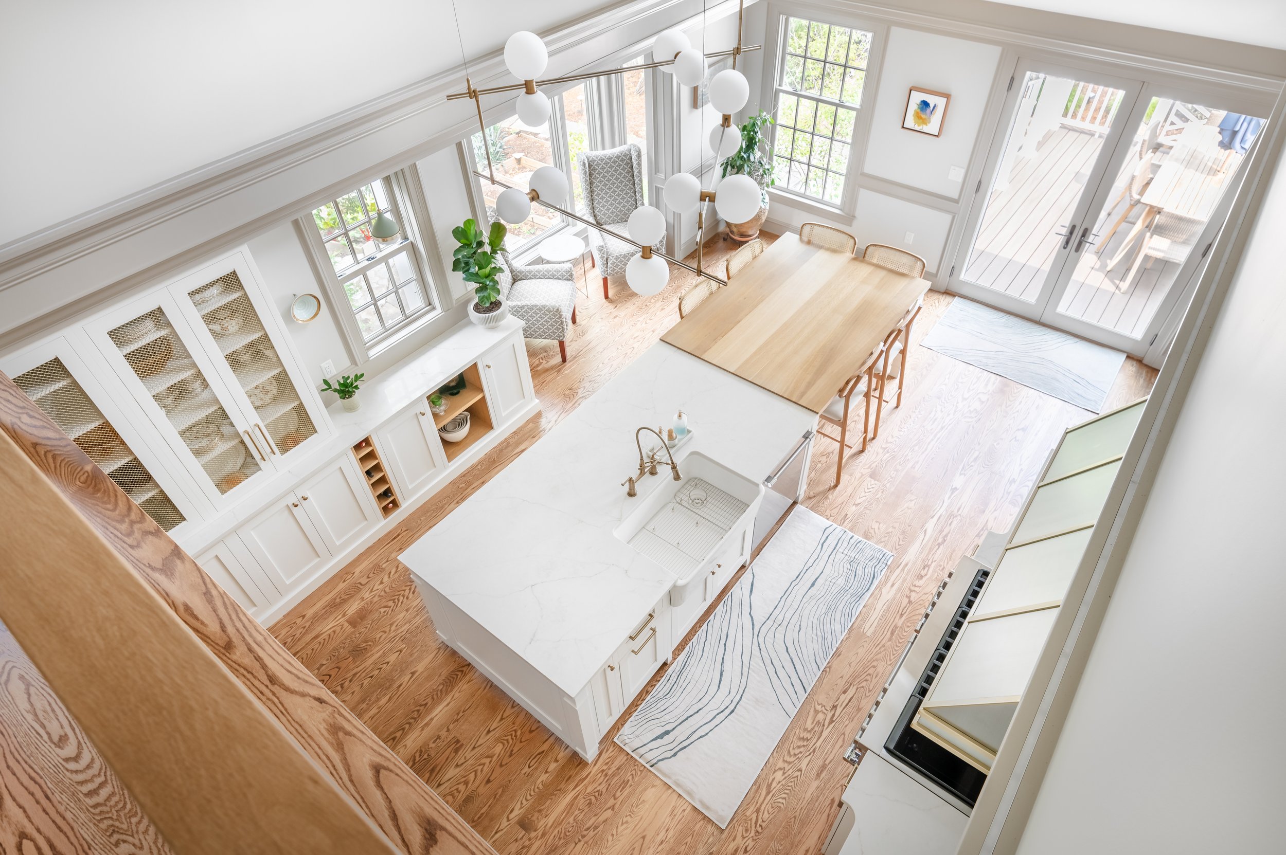 Contemporary Kitchen with Loft