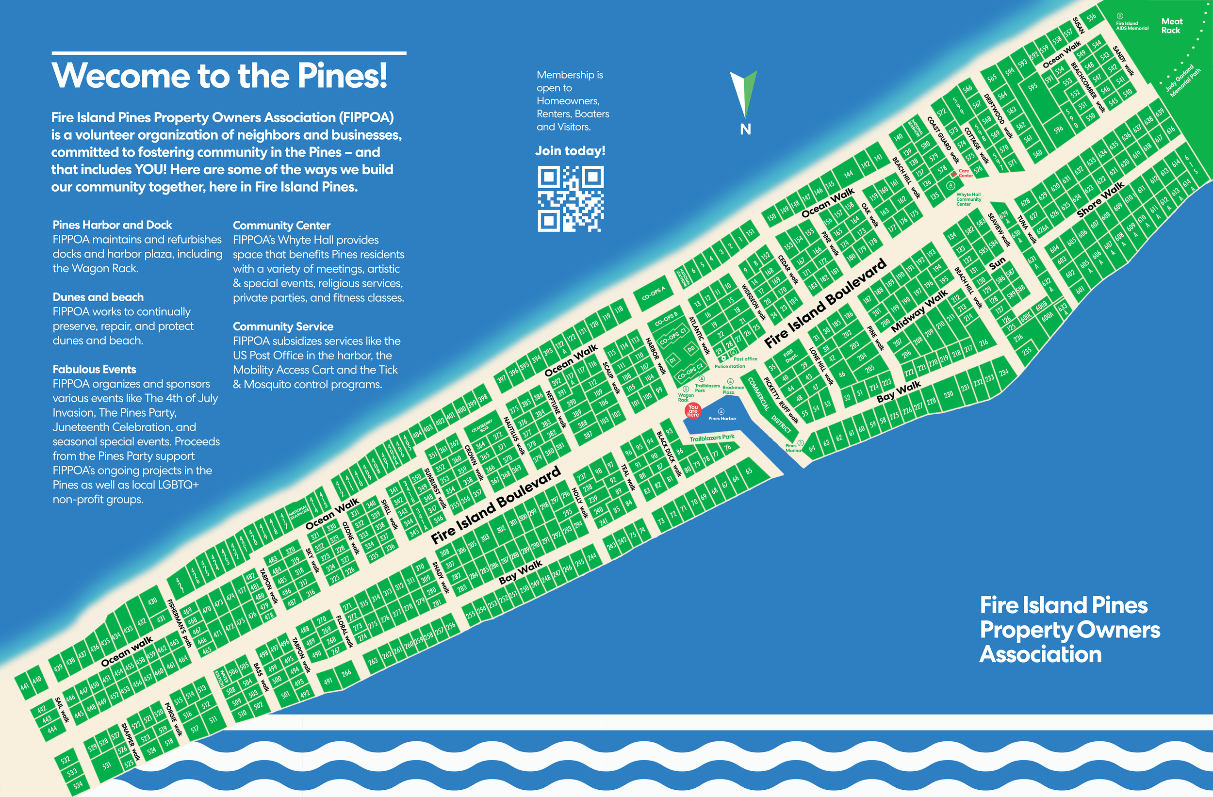 Fire Island Pines Map