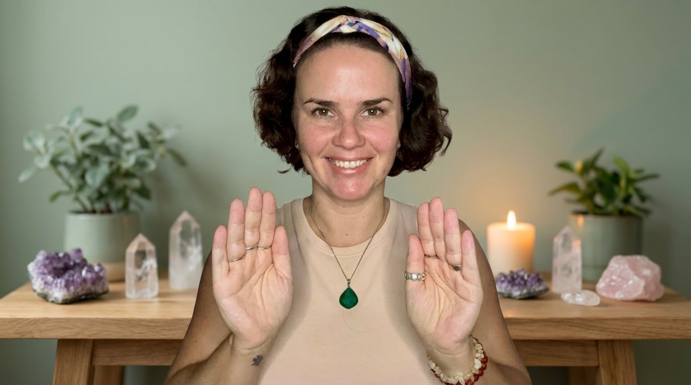 reiki healing session energy work practitioner julia bondar spiritual awakening meditation crystals healing space