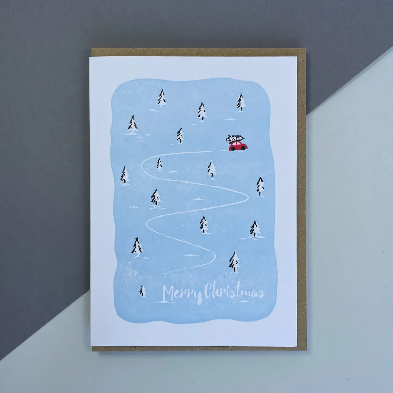 Merry Christmas Red Car