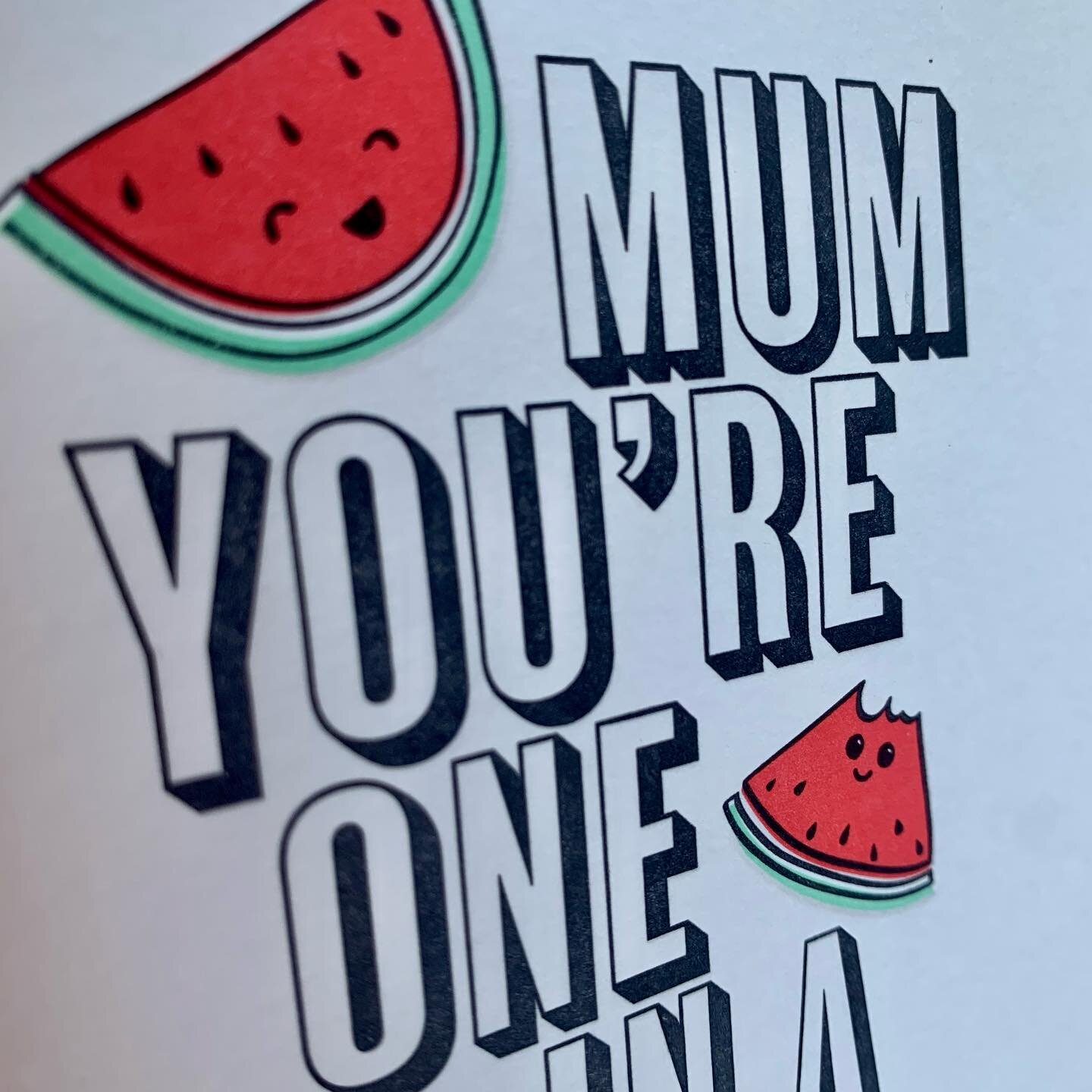 Mother&rsquo;s Day is coming up on the 10th March. This is a cute wee card to tell your mum how great they are 🍉 
#mothersday #mothersdaycard #letterpress #handcrafted #smallbatch #letterpressgreetingcards #greetingcards #craftuk #sustainable #susta