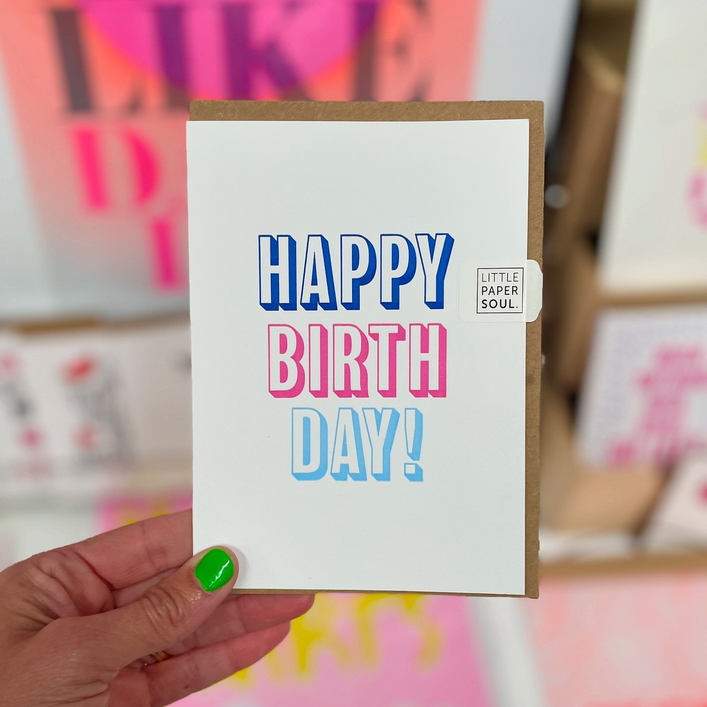 Sometimes it&rsquo;s good to keep it simple but colourful and always Letterpress! 🎂 #happybirthday #letterpress #greetingcards #sustainable #sustainablestationery #letterpressgreetingcards #madeintheuk #handcrafted #madeinscotland #smallbatch #craft