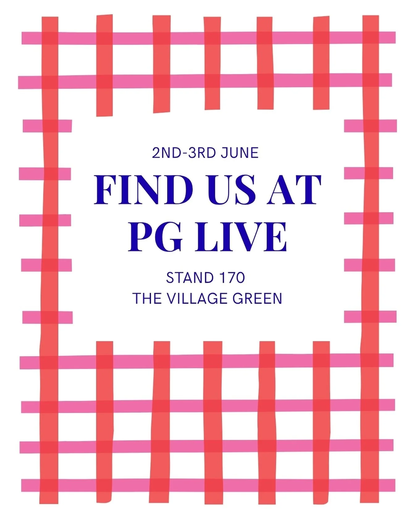 Excited to be exhibiting from a new location at PG Live this year!

You&rsquo;ll find us in The Village Green, where we&rsquo;ll be showcasing lots of colourful new letterpress designs, fresh off the press.

Find us at Stand 170 and come say hi 👋