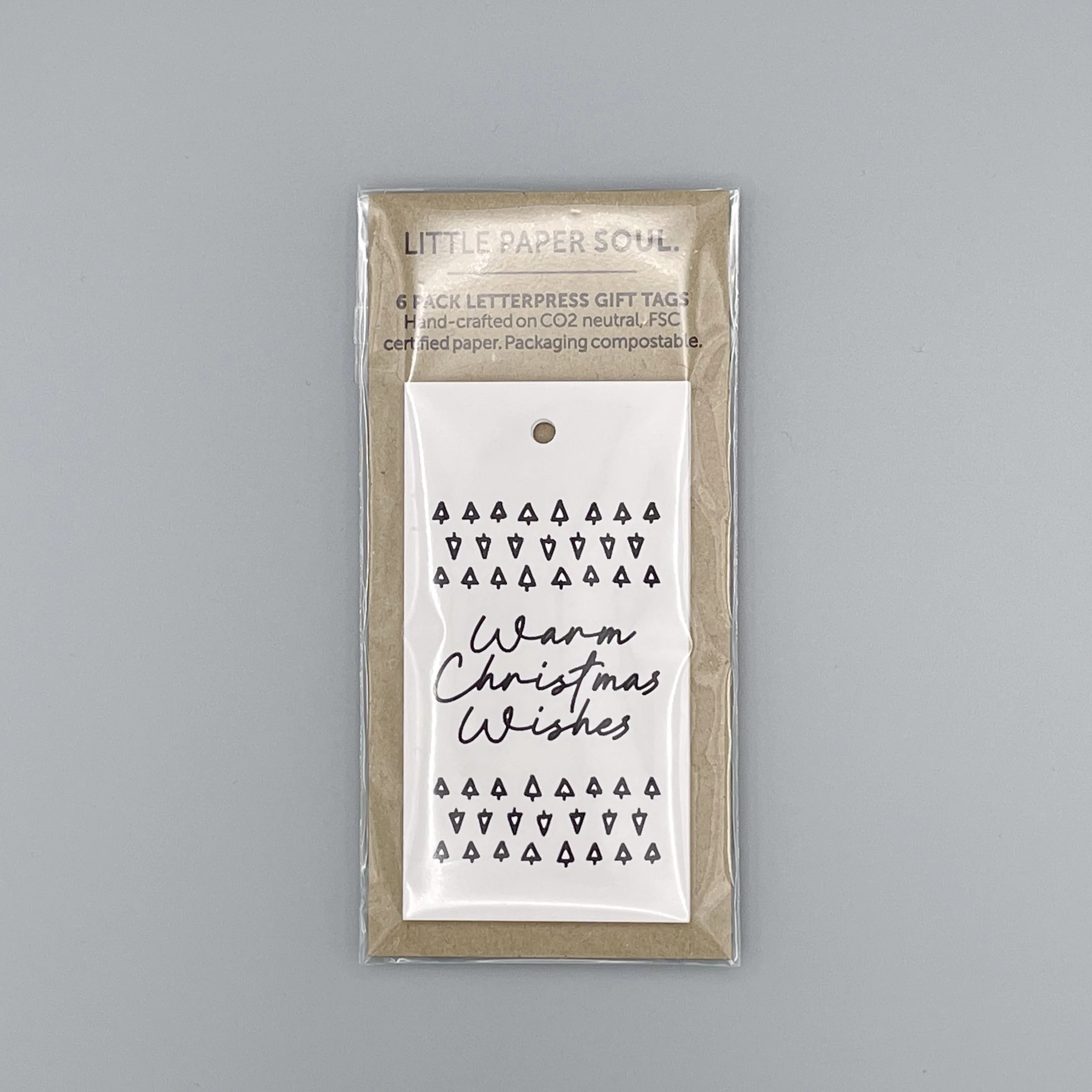 Warm Christmas Wishes  Gift Tags, pack of 6