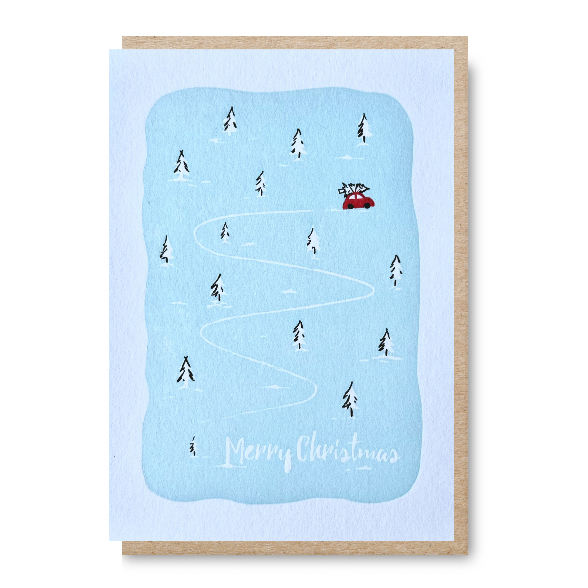 Merry Christmas Red Car