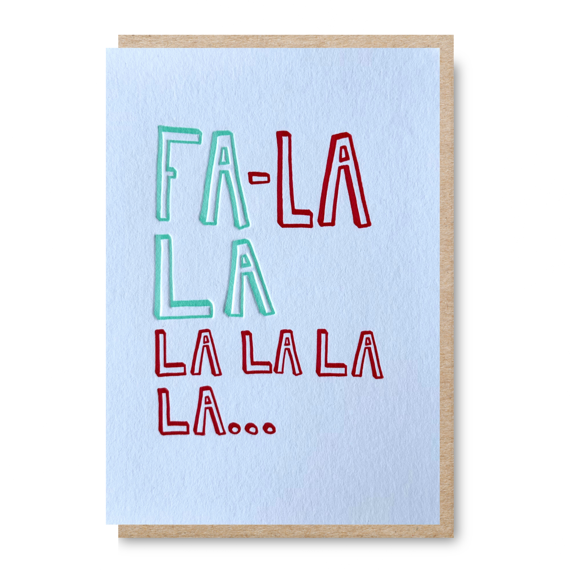 Fa la la Christmas Card
