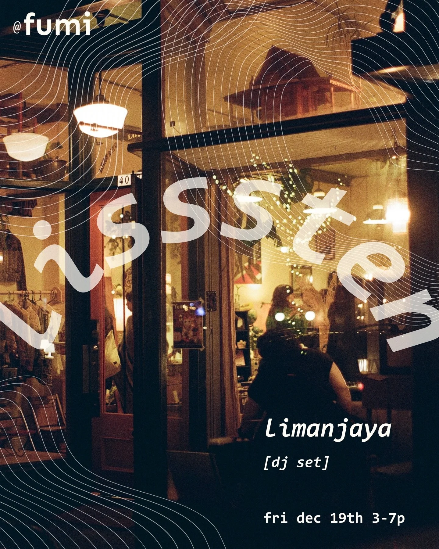 We&rsquo;re kicking off the holiday hustle Sun Dec 19th 3-7p with a dj session featuring our buddy @_limanjaya ✨ He&rsquo;ll be serving up an eclectic mix of ambient, jazz, soul, and hip hop. All on wax sourced from Portland and Japan. No ticket need