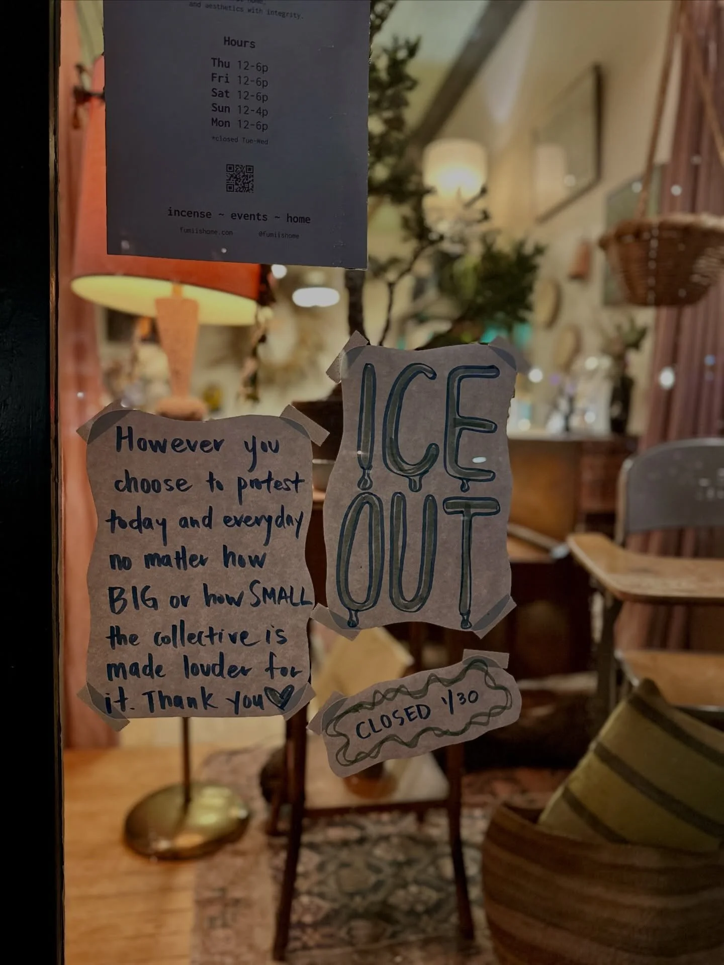 However you choose to protest today and everyday, no matter how BIG or how SMALL, the collective is made louder for it. Thank you 🙏🏼 🧊 OUT NOW 🧊 OUT FOREVER AGO. 

1/30 shop is closed in solidarity. We&rsquo;ll also be on social media silent mode