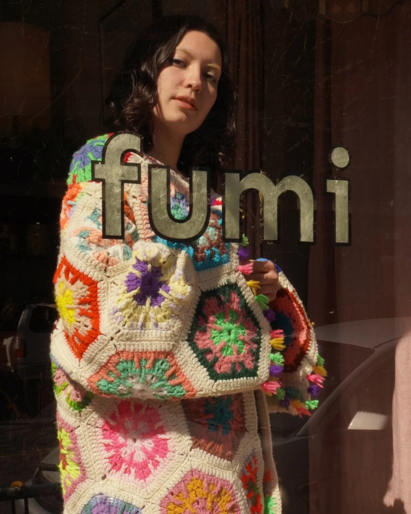 The seasonal palate of 💐 spring blooms 💐 are inspiring some vibrant additions to our vintage clothing rack. Here&rsquo;s part one of two as modeled by @elkiyoko 🍊 These colorful pieces (and more!) will be available in the shop this Saturday 4/18 ?